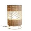 Lampadaire Rotin Grille Tressé Élégant Pour Salon Chic