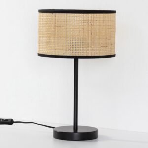 Lampe À Poser En Rotin Élégante Et Moderne Pour Intérieur