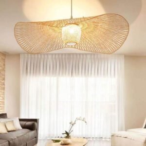 Lustre Libellule En Rotin Tressé Ambiance Bohème Lumineux 6 Lustre Libellule En Rotin Tressé Ambiance Bohème Lumineux