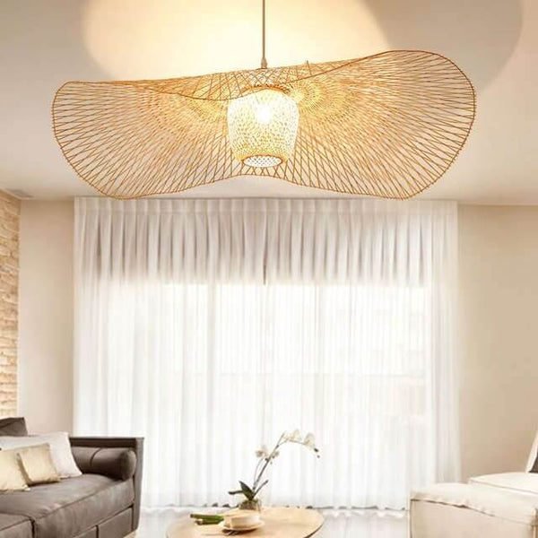 Lustre Libellule En Rotin Tressé Ambiance Bohème Lumineux 3 Lustre Libellule En Rotin Tressé Ambiance Bohème Lumineux