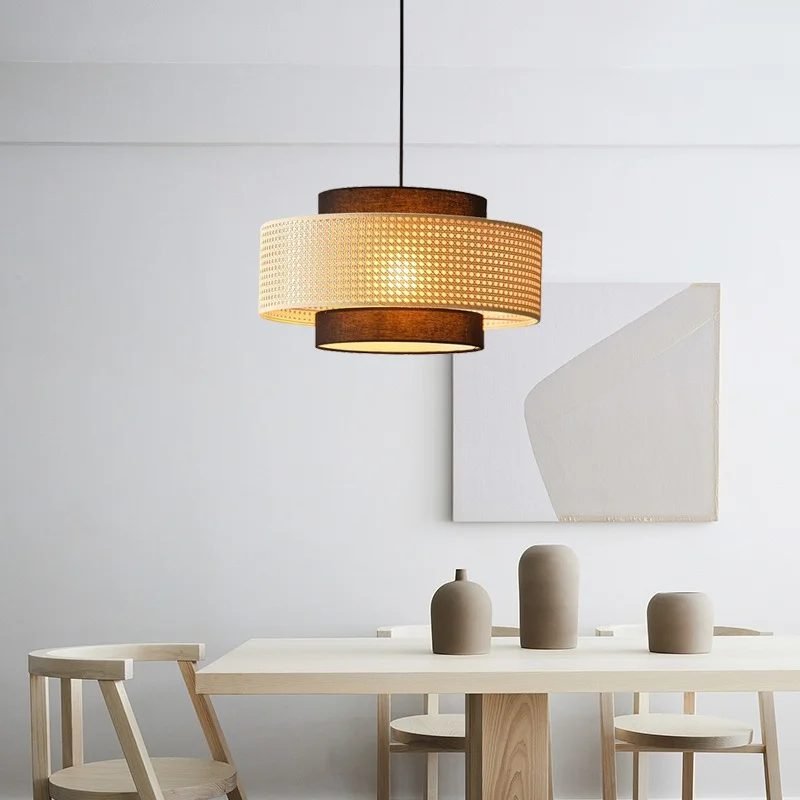 Plafonniers rotin (Bas)