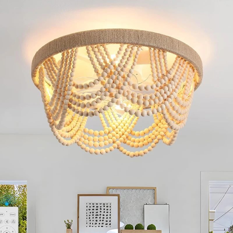 Plafonniers rotin (Bas)