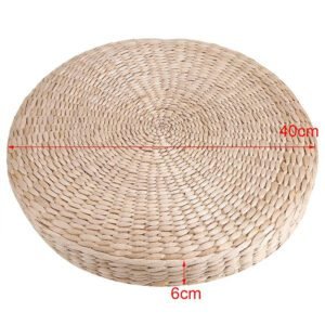 Pouf De Méditation En Rotin Naturel Confortable Samsara