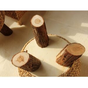Pouf En Rotin Naturel Confortable Avec Pieds En Bois Massif