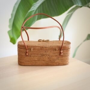 Sac Rotin Bali Evelyn Panier Tressé Chic Authentique Pour L'Été
