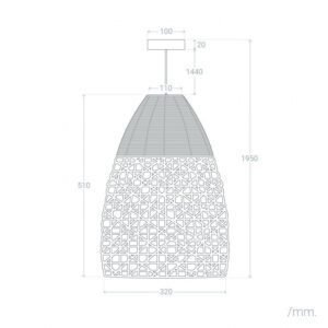 Suspension Rotin Vintage | ÉLÉGANCE DE VINA