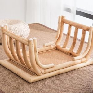 Table Basse En Rotin Et Bambou Naturelle Et Contemporaine