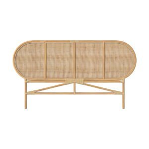 Tête De Lit 140 Cm Navahino En Rotin Élégante Tressée