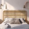 Tête De Lit 160 Cm Morphée En Rotin Tressé Design Sculptural