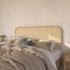 Tête De Lit Grace En Rotin Pour Lit 140 Cm Élégante Naturelle