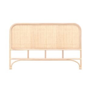 Tête De Lit Grace En Rotin Pour Lit 140 Cm Élégante Naturelle