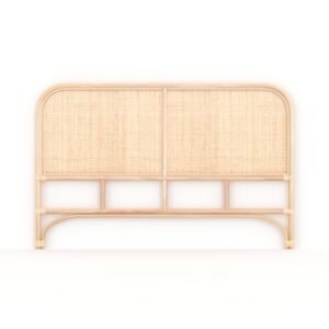 Tête De Lit Grace En Rotin Pour Lit 140 Cm Élégante Naturelle