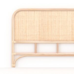 Tête De Lit Grace En Rotin Pour Lit 140 Cm Élégante Naturelle