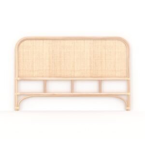Tête De Lit Grace En Rotin Pour Lit 140 Cm Élégante Naturelle