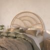 Tête De Lit Séléné Élégante En Rotin Naturel Tressé Largeur 140 Cm