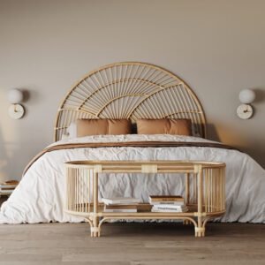 Tête De Lit Séléné En Rotin 160 Cm Élégante Bohème Et Authentique