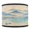 Abat-Jour Bambou Paysage Peint Décoratif Élégant Naturel HUAN