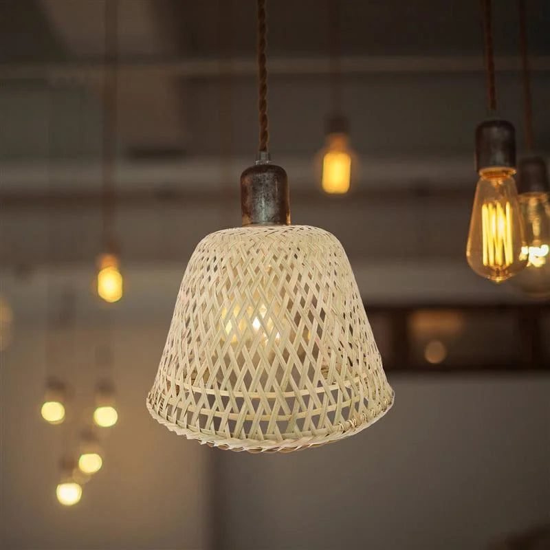 Abat-Jour Bambou Tressé Naturel Solaine Pour Suspension Intérieure 2 Abat-Jour Bambou Tressé Naturel Solaine Pour Suspension Intérieure