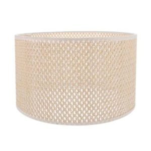 Abat-Jour En Rotin Élégant Naturel Pour Lampe À Poser Auréole