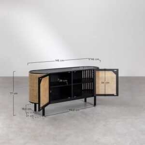 Buffet En Rotin Et Bois Élégant Contemporain Pour Salon 15 Buffet En Rotin Et Bois Élégant Contemporain Pour Salon
