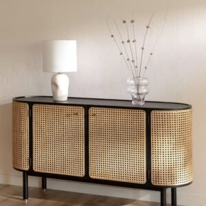 Accueil 19 Buffet En Rotin Et Bois Élégant Contemporain Pour Salon