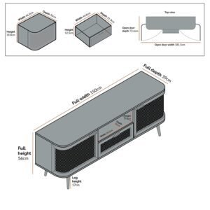 Buffet En Rotin Et Bois Moderne Pour Meuble TV Élégant