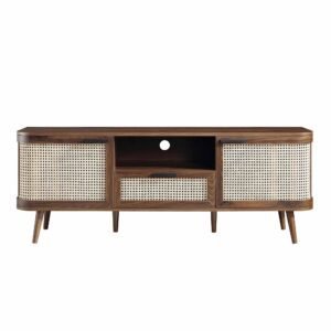 Buffet En Rotin Et Bois Moderne Pour Meuble TV Élégant