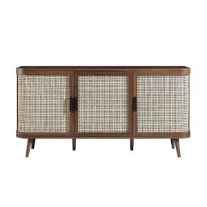 Buffet TV En Rotin Tressé Bambou Console Élégant Naturel 14 Buffet TV En Rotin Tressé Bambou Console Élégant Naturel