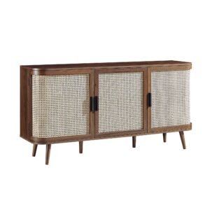 Buffet TV En Rotin Tressé Bambou Console Élégant Naturel 13 Buffet TV En Rotin Tressé Bambou Console Élégant Naturel