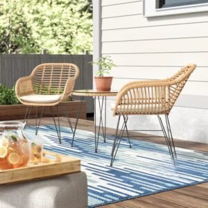 Chaise En Rotin Synthétique Élégante Pour Terrasse Mirage