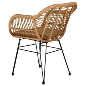 Chaise En Rotin Synthétique Élégante Pour Terrasse Mirage