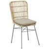 Chaise Rotin Confortable Avec Coussin Zénitude