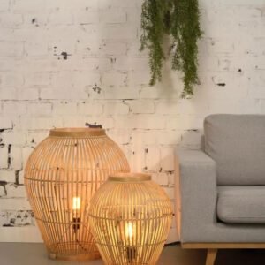 Lampadaire Rotin Bambou Design Naturel Maily