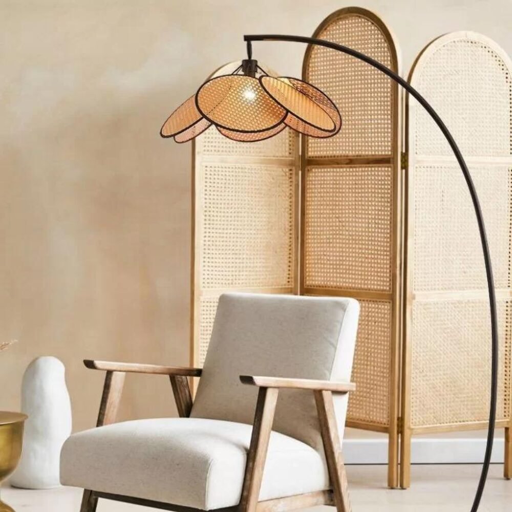Lampadaire Rotin Japandi Épuré Pour Salon Naturel Élégant 4 Lampadaire Rotin Japandi Épuré Pour Salon Naturel Élégant