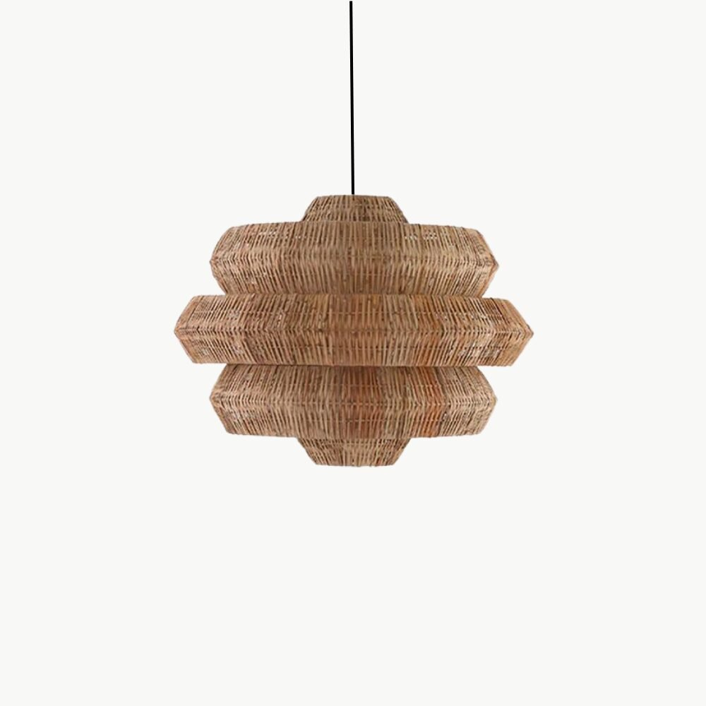 Lustre En Rotin Naturel Tressé Suspendu Pour Salon Bohème 1 Lustre En Rotin Naturel Tressé Suspendu Pour Salon Bohème