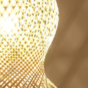 Lustre Rotin Artisanal En Bambou Et Osier Naturel Épuré 18 Lustre Rotin Artisanal En Bambou Et Osier Naturel Épuré