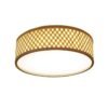 Plafonnier Rotin Design Épuré LED Pour Intérieur Moderne