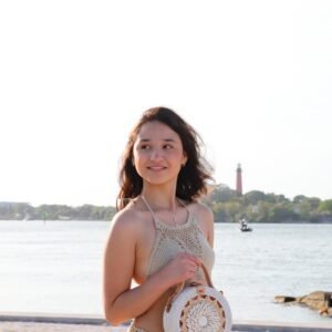 Sac Bandoulière En Rotin Coquillage Bali Camilla Indémodable