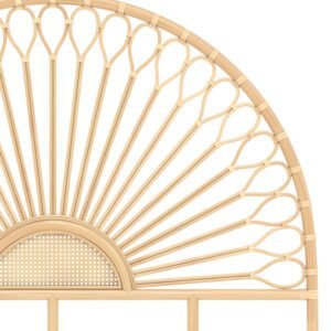 Tête De Lit 140 Cm Alan En Rotin Naturel Élégante Et Chaleureuse