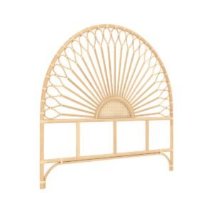 Tête De Lit 140 Cm Alan En Rotin Naturel Élégante Et Chaleureuse