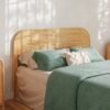 Tête De Lit 140 Cm Paloma En Rotin Naturel Élégante Bohème Chic