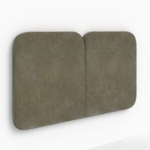 Tête De Lit 160 Cm Etna En Tissu Vert Olive Élégante Contemporaine