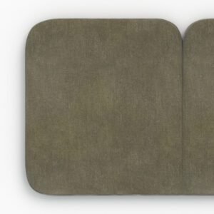 Tête De Lit 160 Cm Etna En Tissu Vert Olive Élégante Contemporaine