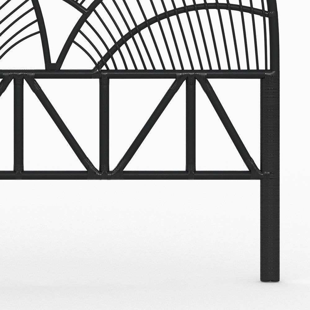 Tête De Lit 160 Cm Séléné En Rotin Noir Confortable Et Épuré 6 Tête De Lit 160 Cm Séléné En Rotin Noir Confortable Et Épuré