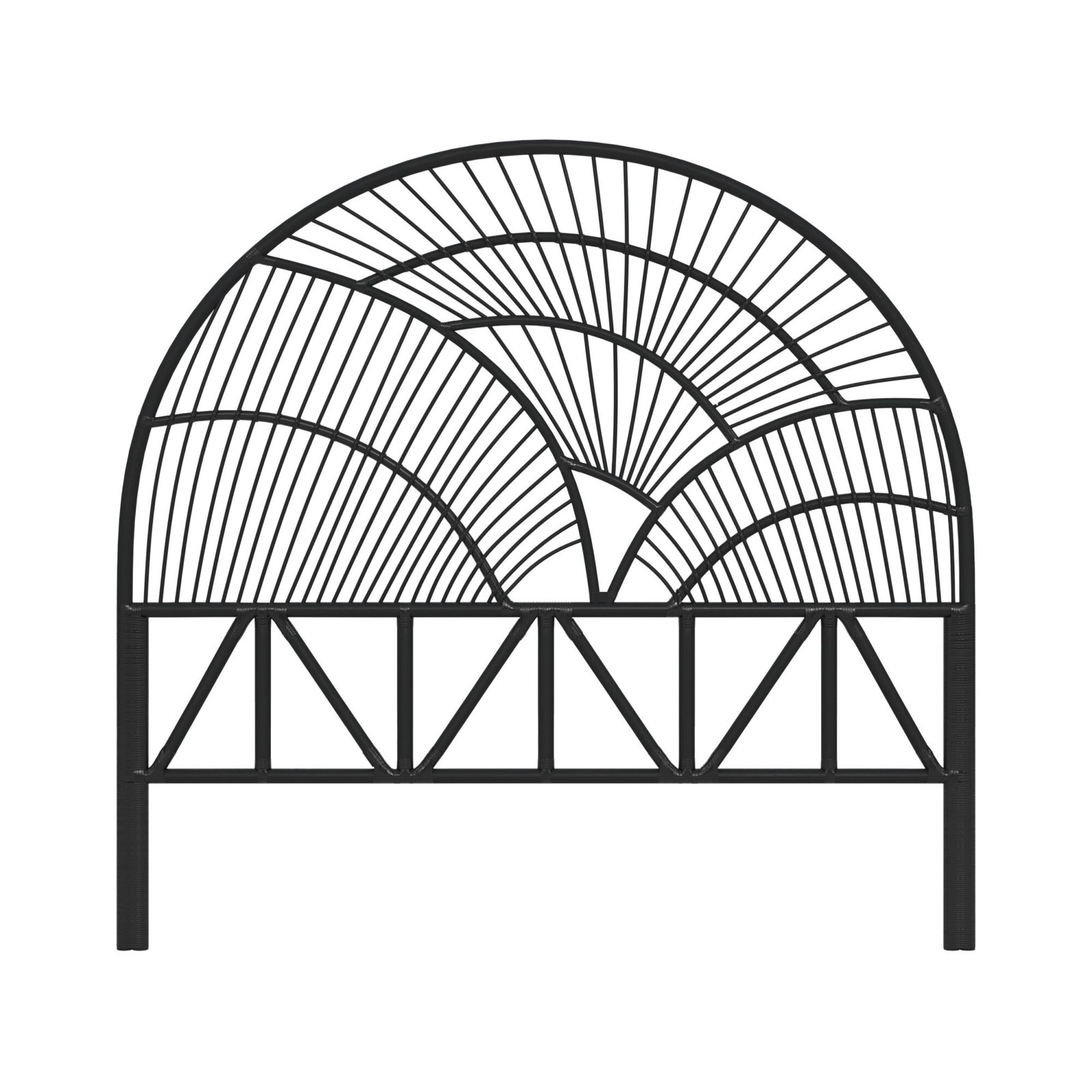 Tête De Lit 160 Cm Séléné En Rotin Noir Confortable Et Épuré 7 Tête De Lit 160 Cm Séléné En Rotin Noir Confortable Et Épuré