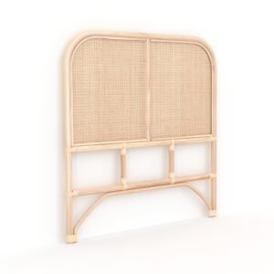 Tête De Lit 90 Cm Naïra En Rotin Et Cannage Style Bohème Chic