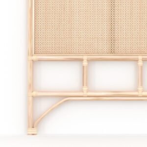 Tête De Lit 90 Cm Naïra En Rotin Et Cannage Style Bohème Chic