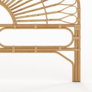 Tête De Lit Bahia 180 Cm En Rotin Naturel Style Bohème Élégante