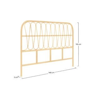 Tête De Lit Elior 140 Cm En Rotin Naturel Style Authentique Chic