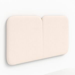 Tête De Lit Etna En Tissu Blanc 160 Cm Élégante Contemporaine